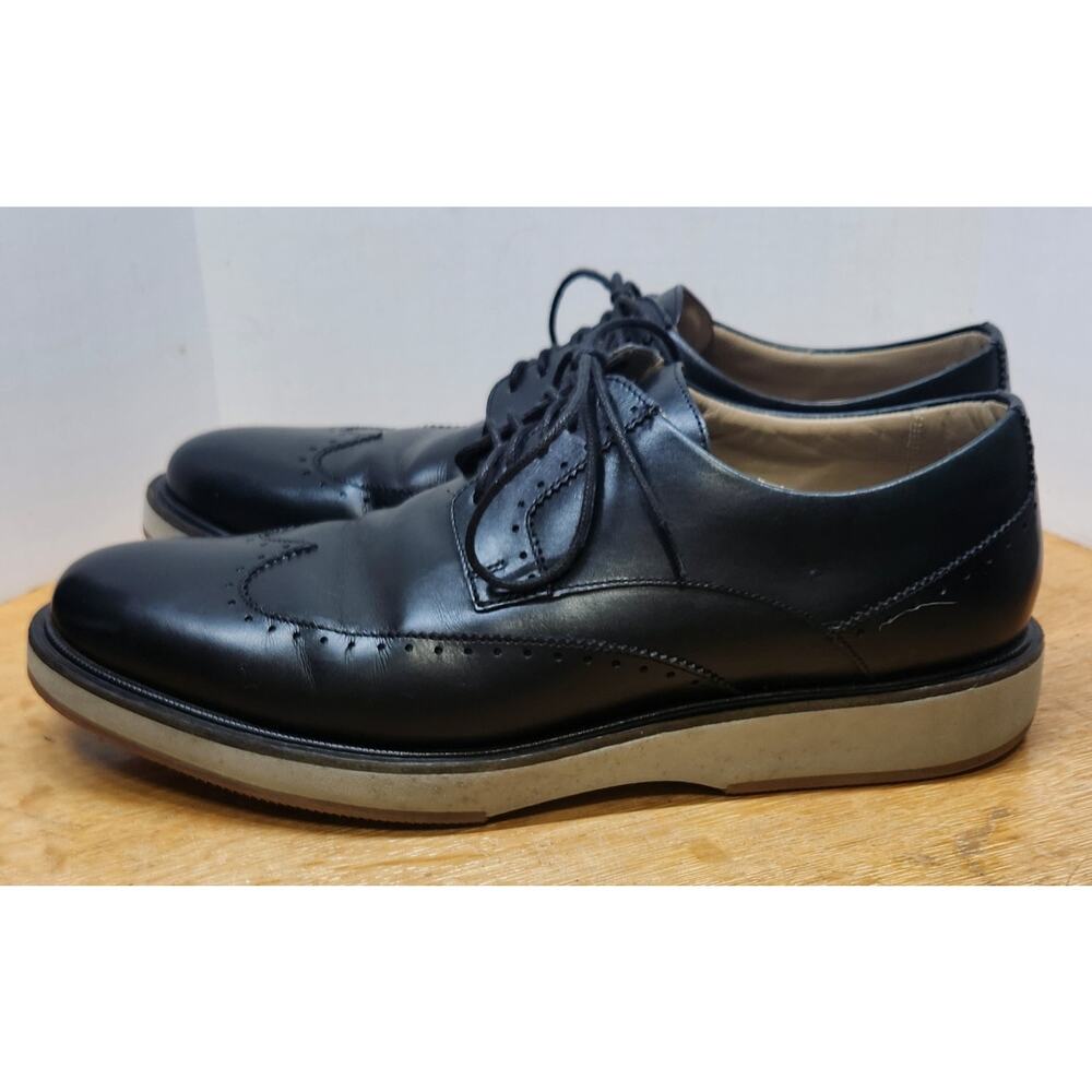 Allen Edmonds Mens Size 9.5 Brooklyn Light Wingtip Dress Shoes‎ Black 3296 - Picture 3 of 10